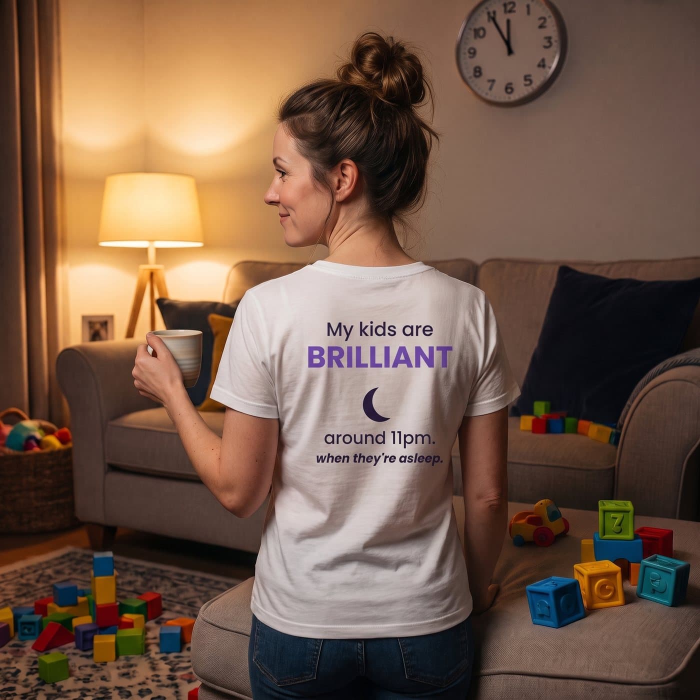 My Kids Are Brilliant... Around 11pm t-shirt being worn